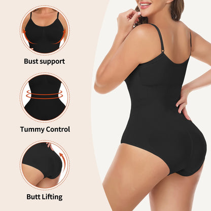 Shapewear Bodysuit for Women Tummy Control Body Shaper Seamless Sculpting Snatched High Waist Body Suit